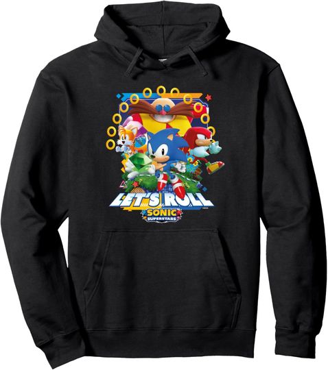 Discover Sonic the Hedgehog, Sonic Superstars - "Let's Roll!" Pullover Hoodie
