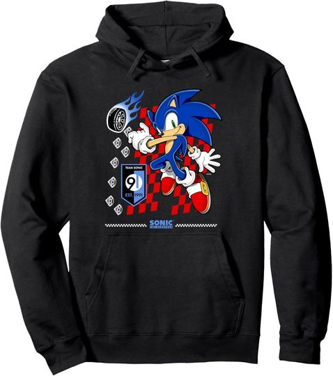Sonic The Hedgehog Team Sonic Est. 1991 Cool Pose Poster Pullover Hoodie