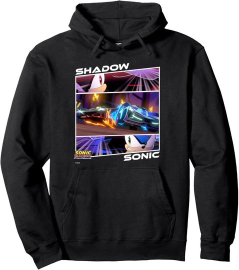 Discover Sonic Racing CrossWorlds - Shadow Vs. Sonic, Head-to-Head Pullover Hoodie