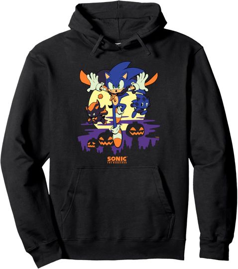 Discover Sonic the Hedgehog - Chao Tales Halloween Moonlight Haunt Pullover Hoodie