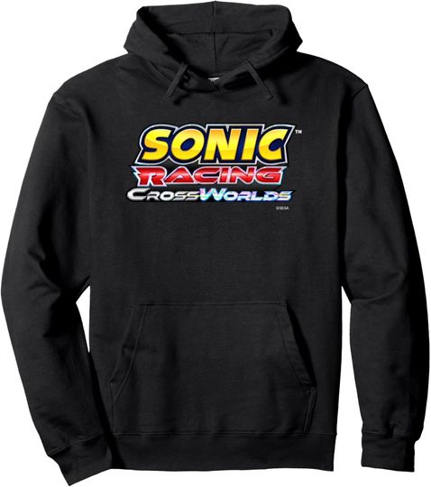 Discover Sonic the Hedgehog Sonic Racing CrossWorlds Logo Pullover Hoodie