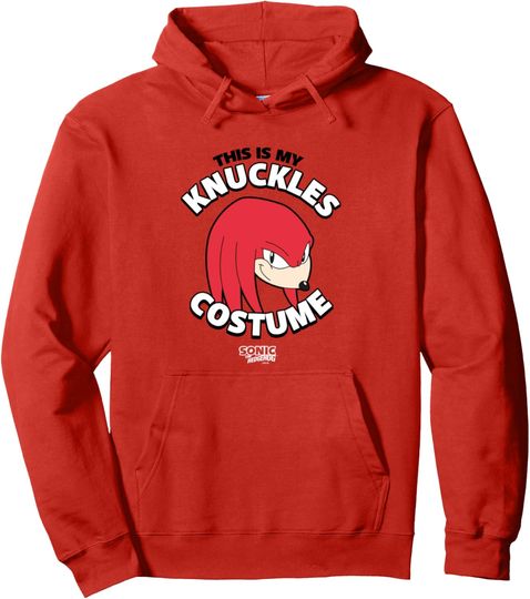 Discover Sonic The Hedgehog Halloween Retro Knuckles Costume Pullover Hoodie