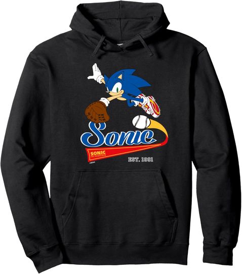 Discover Sonic the Hedgehog - Sonic Baseball Est. 1991 Pullover Hoodie