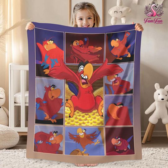 Aladdin Lago Blanket, Aladdin Magic Blanket Genie Princess Jasmine Blanket