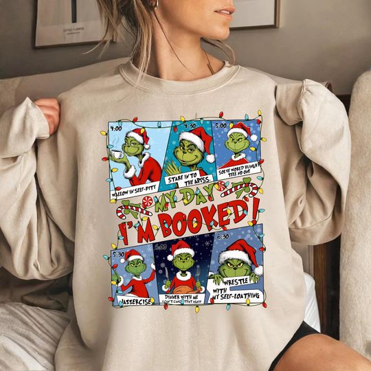 Discover Funny Character Christmas Sweatshirt, Hoodie, Jumper & T-Shirt Unisex Holiday Crewneck