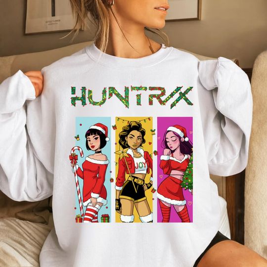Discover Kpop Demon Hunter Christmas Sweatshirt, Unisex Holiday Jumper for Adults and Kids