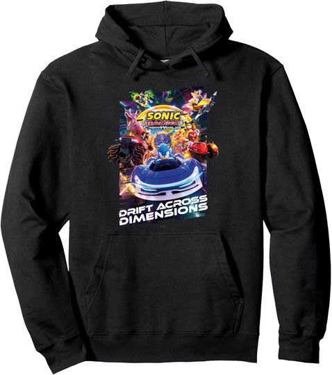 Discover Sonic Racing CrossWorlds - "Drift Across Dimensions" Pullover Hoodie