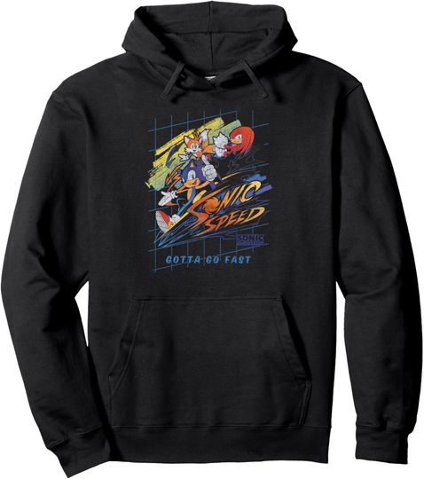 Discover Sonic The Hedgehog Sonic Speed Team Gotta Go Fast Pullover Hoodie