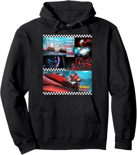 Sonic Racing CrossWorlds - Shadow the Hedgehog, Locked In Pullover Hoodie