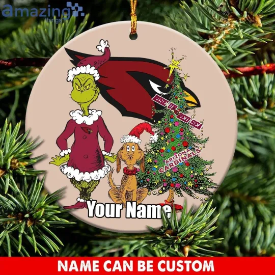 Discover Personalized Arizonna Football Team Cardinals Christmas Ceramic Ornament Gift