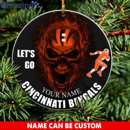 Discover Personalized Cincinnati Football Bengals Team Christmas Ceramic Ornament Gift
