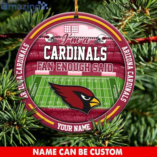 Discover Personalized Arizonna Football Team Cardinals Christmas Ceramic Ornament Gift