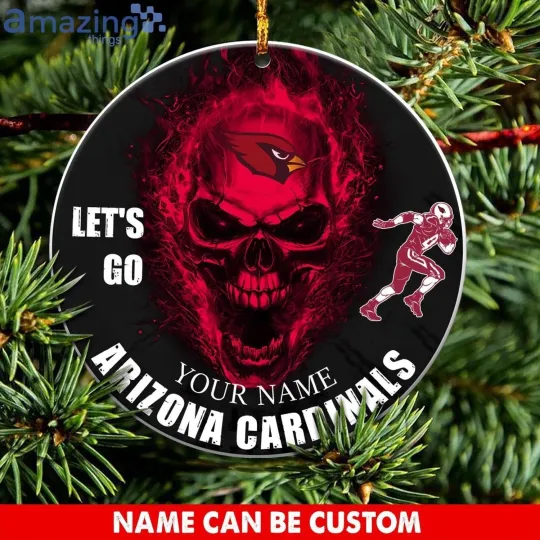 Discover Personalized Arizonna Football Team Cardinals Christmas Ceramic Ornament Gift