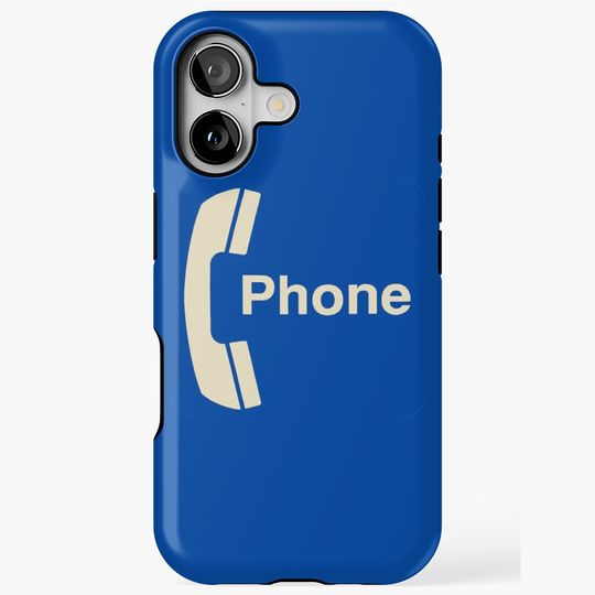 Discover Panneau de téléphone public vintage Coque iPhone