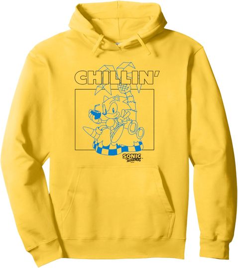 Discover Sonic The Hedgehog Father's Day Chillin' Vacation Time Retro Pullover Hoodie