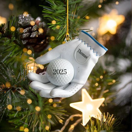 Discover Personalized Golf Ornament 2025, Golf Bag Ornament, Sports Christmas Ornament,, Golfer Gift For Him, Golf Lover Gift, Sports Tree Decoration