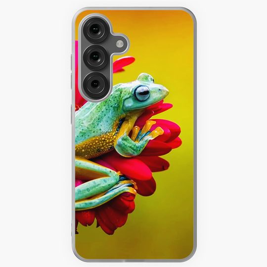 Discover Grenouille dans une belle fleur Coque Samsung Galaxy