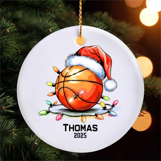 Discover Personalized Basketball Ornament with Photo  Custom Acrylic Sports Gift for Players & Fans | Christmas Tree Keepsake 2025