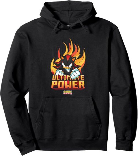 Discover Sonic The Hedgehog Father's Day Shadow Ultimate Power Logo Pullover Hoodie