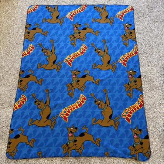 Vintage Scooby-Doo Cartoon Network Fleece  Blanket