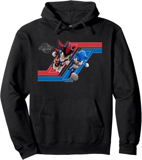 Sonic the Hedgehog 3 - Rivals, Sonic & Shadow Pullover Hoodie