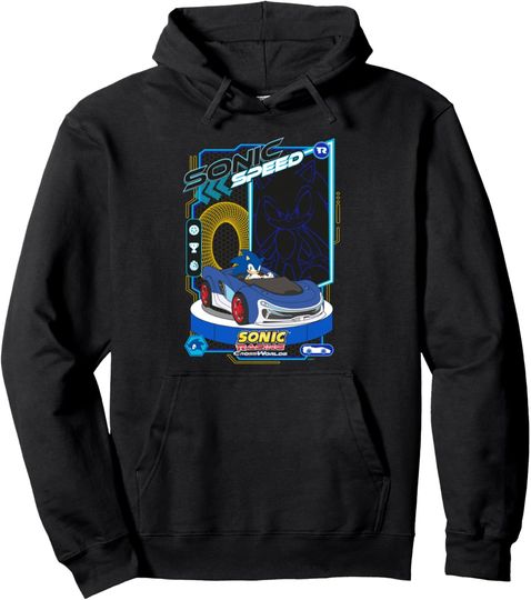 Discover Sonic Racing CrossWorlds - Sonic the Hedgehog "Sonic Speed" Pullover Hoodie