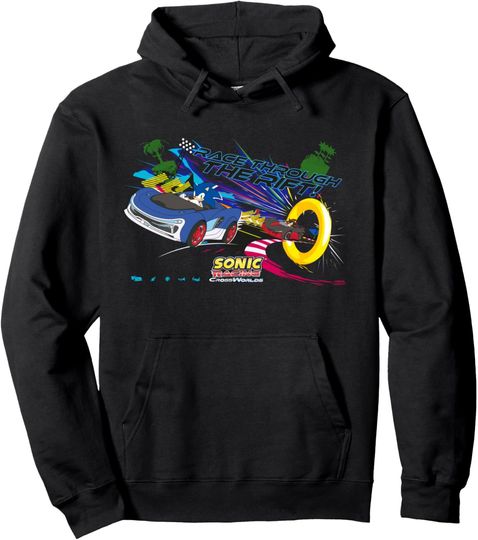 Discover Sonic Racing CrossWorlds - "Race Through the Rift" Pullover Hoodie