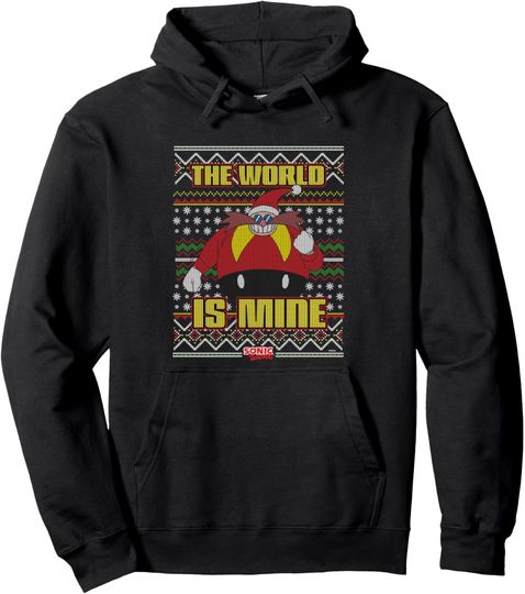 Discover Sonic The Hedgehog Christmas Doctor Eggman Ugly Sweater Pullover Hoodie