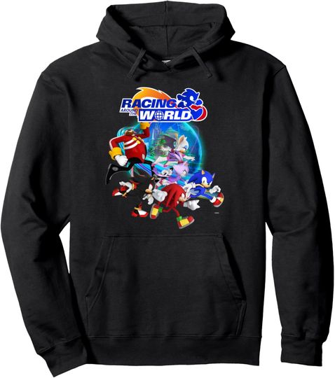Discover Sonic the Hedgehog - Racing Around the World Group Pullover Hoodie