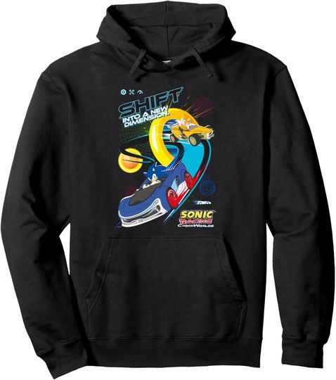Discover Sonic Racing CrossWorlds "Shift into a New Dimension" Pullover Hoodie