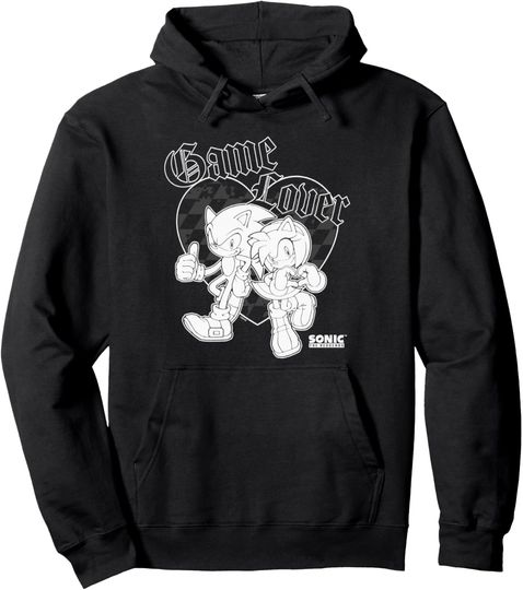 Discover Sonic The Hedgehog Valentine's Day Game Lover Sonic & Amy Pullover Hoodie