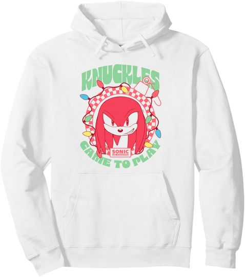 Discover Sonic The Hedgehog Christmas Knuckles Came 2 Play Pullover Hoodie