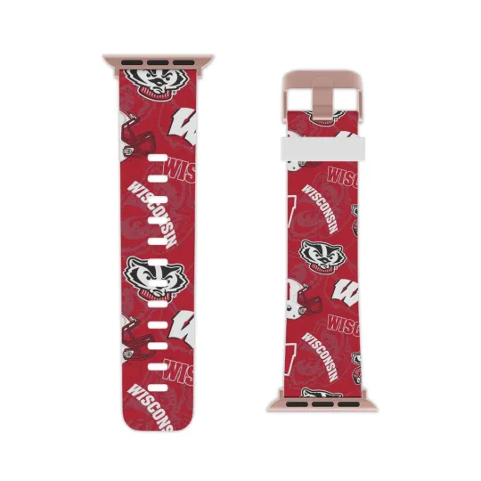 Discover University of Wisconsins Badge Watch Band for Apple Watch