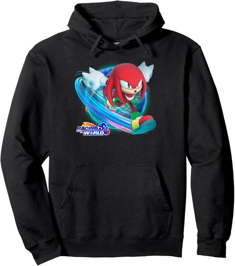 Discover Sonic the Hedgehog - Racing Around the World Knuckles Pullover Hoodie