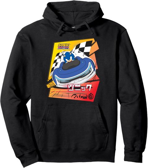 Discover Sonic Racing CrossWorlds - Gotta Drive Fast Sonic Pullover Hoodie