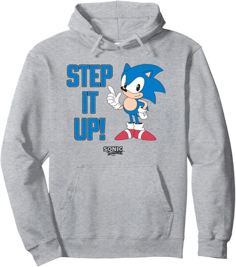 Discover Sonic The Hedgehog Step It Up! Classic Sonic Cool Pose Pullover Hoodie