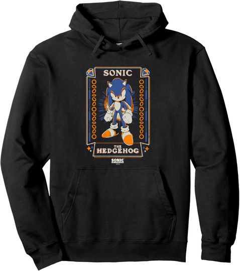 Discover Sonic The Hedgehog Halloween Vintage Tarot Card Pullover Hoodie