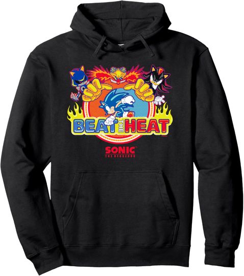 Sonic the Hedgehog - "Beat the Heat" Sonic, Shadow, Eggman Pullover Hoodie