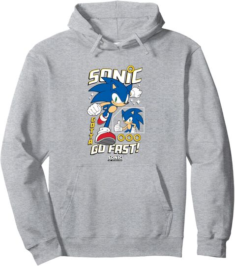Discover Sonic The Hedgehog Gotta Go Fast! Epic Run Pullover Hoodie