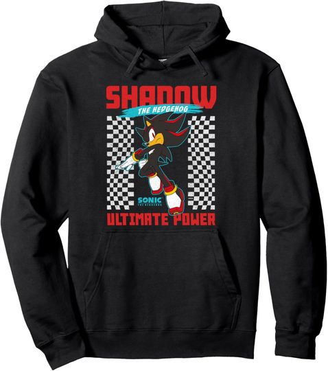 Sonic The Hedgehog Shadow The Hedgehog Ultimate Power Pullover Hoodie