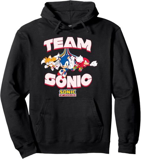 Discover Sonic The Hedgehog Team Sonic Group Shop Cool Poses Pullover Hoodie