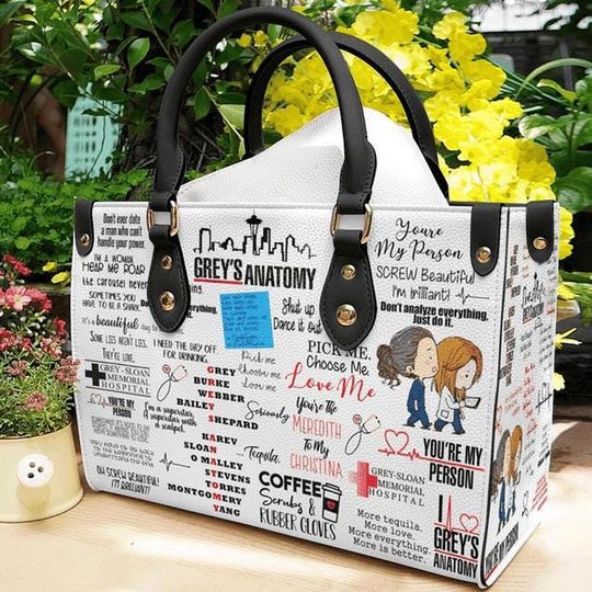Discover Grey's Anatomy Women's Leather Handbag, Leather Shopping Bag