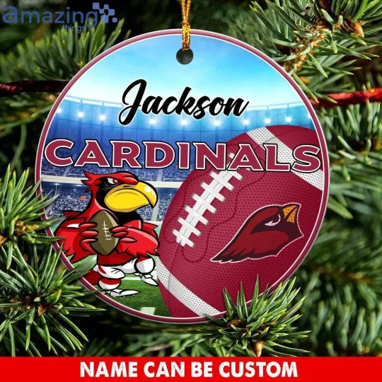 Discover Personalized Arizonna Football Team Cardinals Christmas Ceramic Ornament Gift