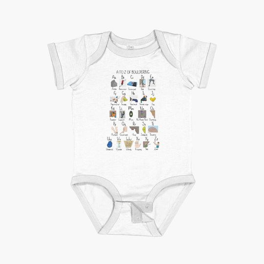 Discover A to Z of Bouldering  Baby One-Piece