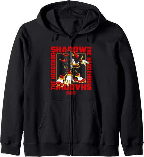 Sonic The Hedgehog Shadow The Hedgehog Epic Portrait Zip Hoodie