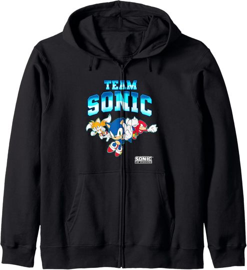 Discover Sonic The Hedgehog Team Sonic Epic Group Shot Zip Hoodie