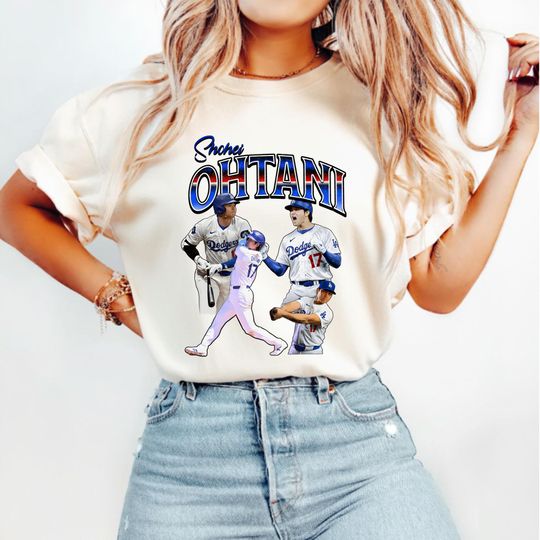 Discover Shohei Ohtani Dodgers T-Shirt: Vintage LA Baseball Fan Gift