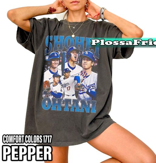 Discover Limited Shohei Ohtani Dodgers Comfort Colors Shirt,Vintage Y2K T-shirt - Gift For Fan Graphic Tee, Gift For Woman and Man Unisex T-Shirt