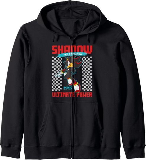 Sonic The Hedgehog Shadow The Hedgehog Ultimate Power Zip Hoodie