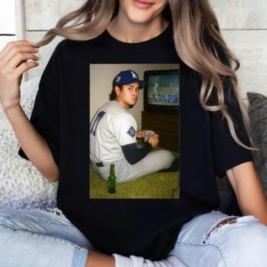 Discover Shohei Ohtani Funny Shirt, Vintage Sports Meme Tee, LA Baseball Fan Gift, Retro Player Graphic Shirt, Cool Game Day Outfit